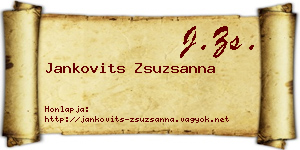 Jankovits Zsuzsanna névjegykártya